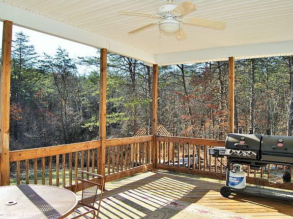 View from covered deck