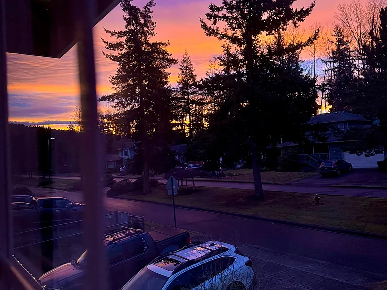 Sunrise from Primary Suite Window