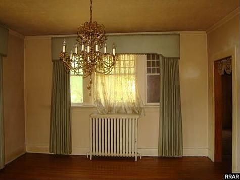 with chandelier