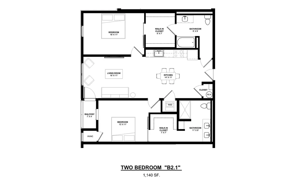 Floor plan B12X2
