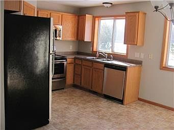 Spacious open kitchen with all new appliances.