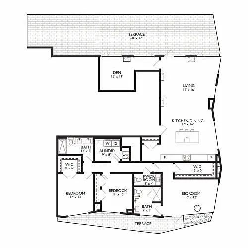 Floor plan Ravel 3D20 Penthouse