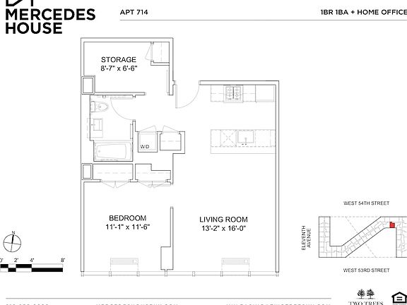 2nd image of 550 W 54th St APT 714