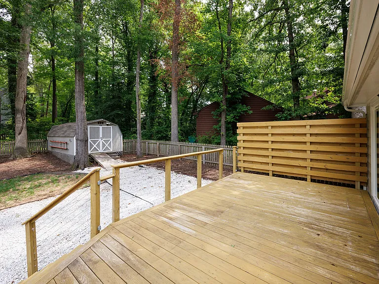 Backyard deck