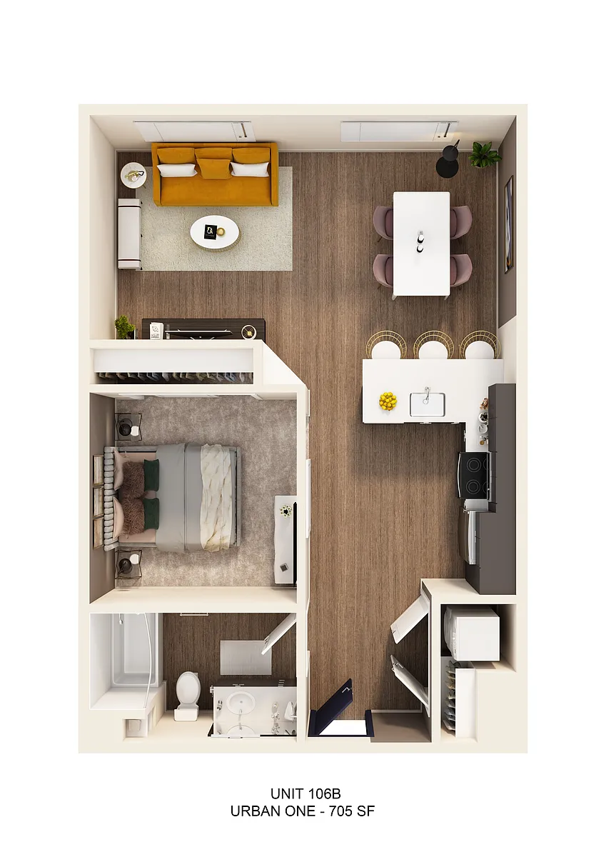 Floor plan Urban One - Studio