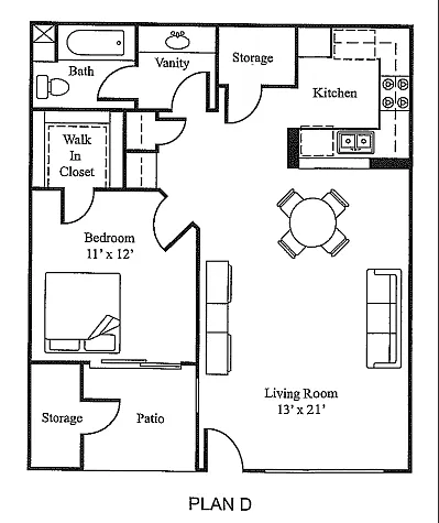 Floor plan Plan D