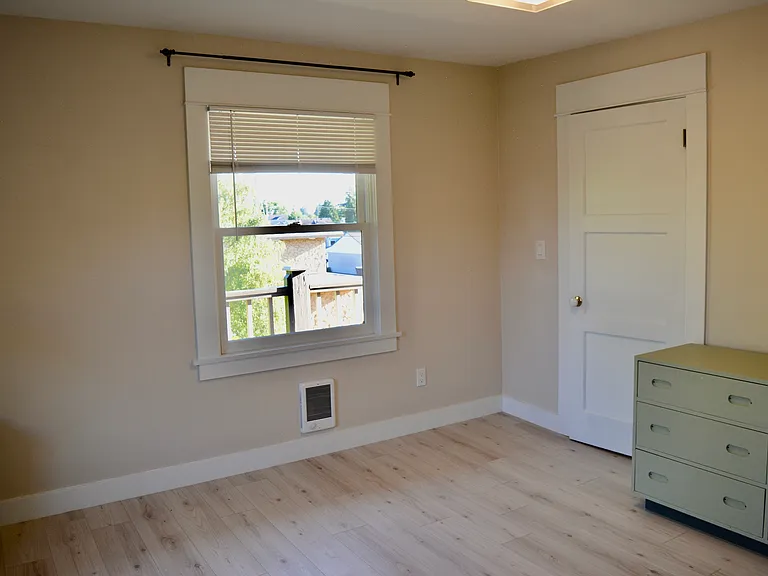 Bedroom by deck