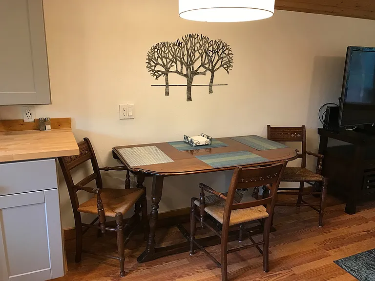 Dining Room with expandable table.