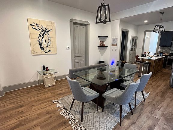 Dining room with door to Bedroom #1