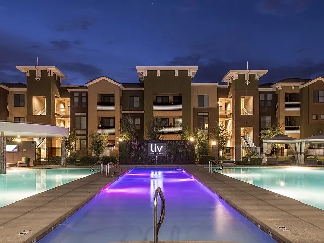Front Pool at Night