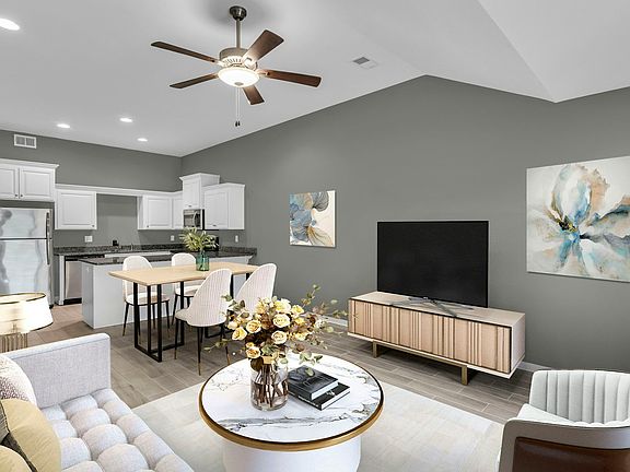 Virtually Staged Living and Dining