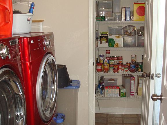 laundry room and pantry off the kitchen