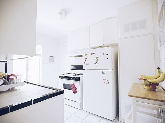 Kitchen with back door