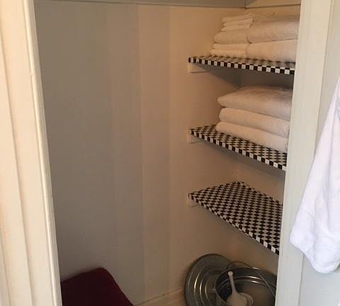Closet in bathroom