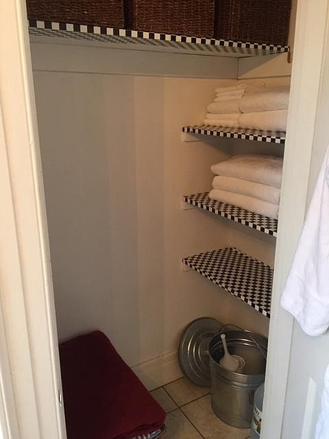 Closet in bathroom