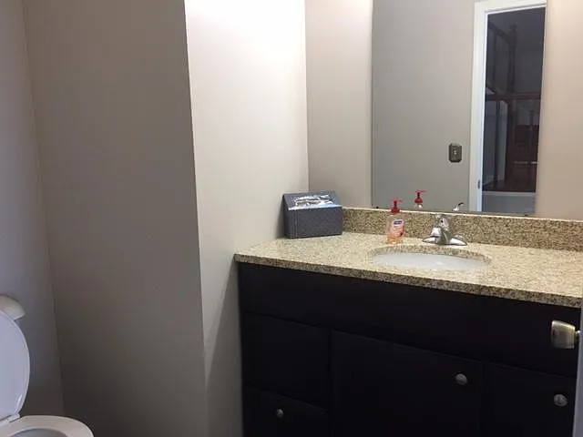 Half bathroom on first floor