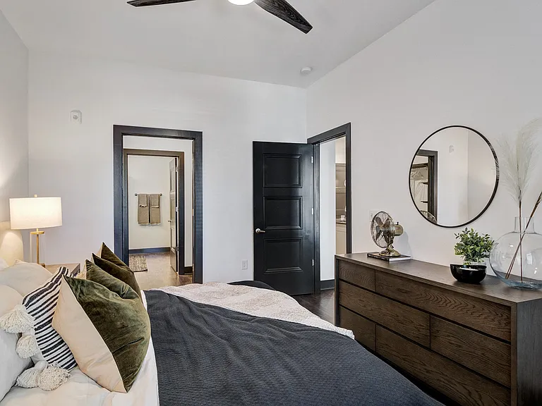 Bedrooms feature spacious closets.