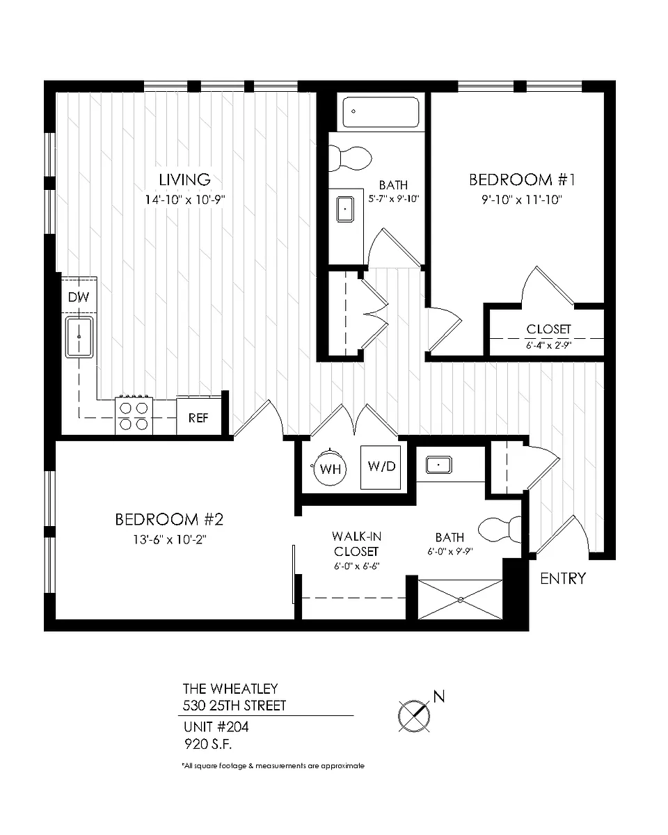 Floor plan 2 BR Income-Restricted