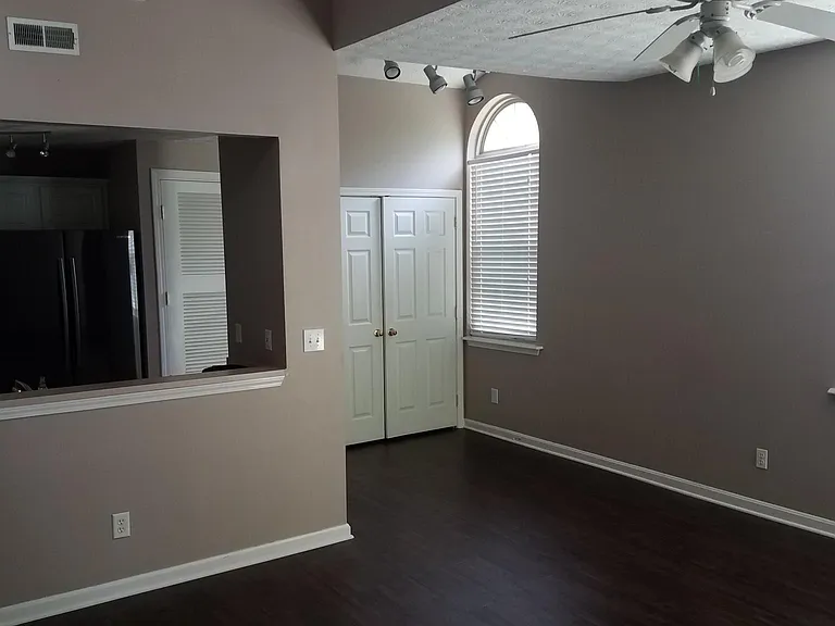Living room with new Luxury Vinyl Floor