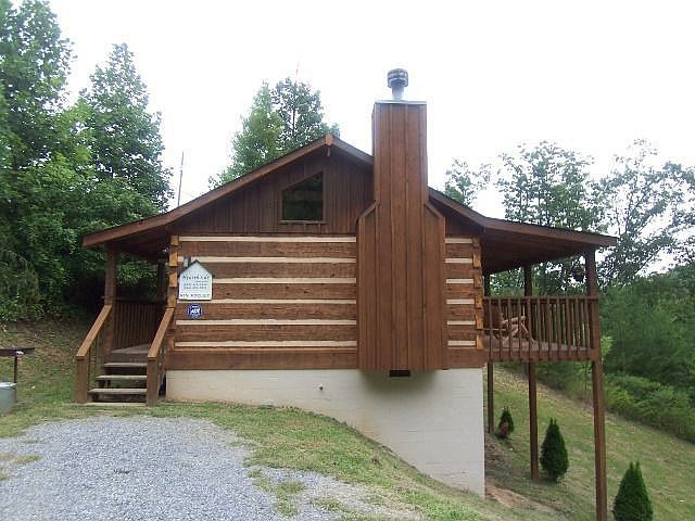 Driveway side of home