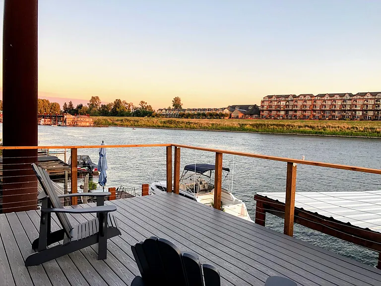 Looking east on Master deck