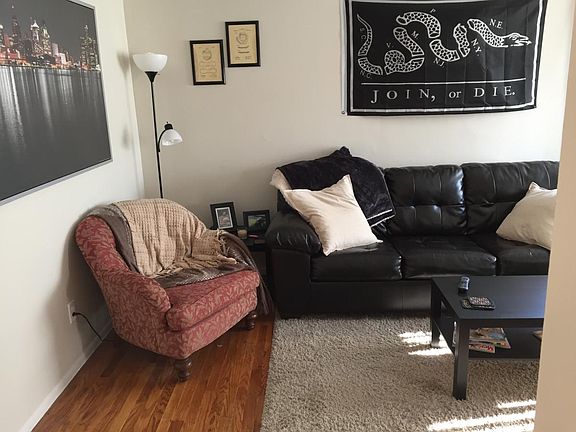 Living area of apartment