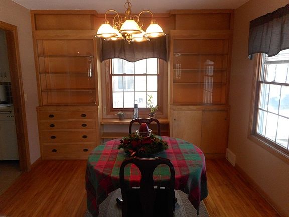 built in cabinets in dining room