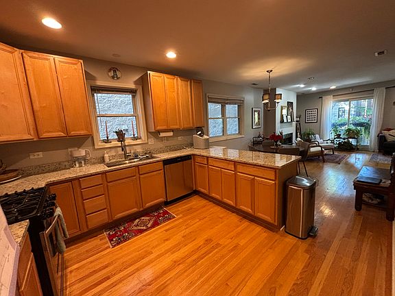 Kitchen to living room view...open concept