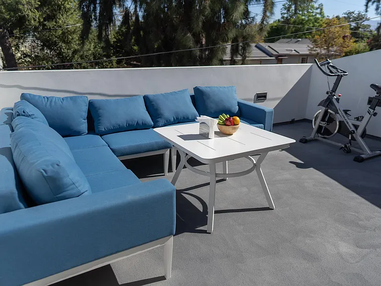PRIVATE ROOFTOP DECK WITH BBQ GRILL/OUTDOOR KITCHEN & OUTDOOR SEATING/FURNITURE