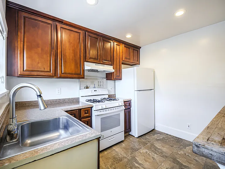 kitchen with fridge and stove