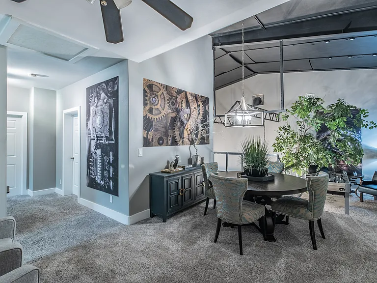 Spacious open-concept dining designed for easy transitions.