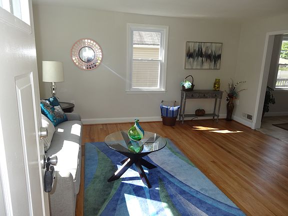 Sun lit living room.