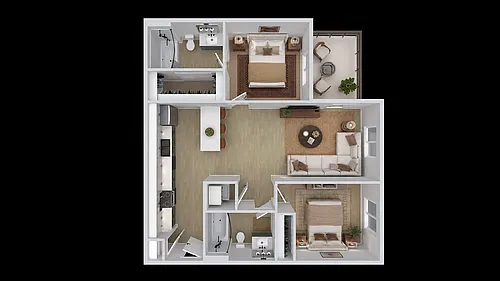 Floor plan 2 bed A