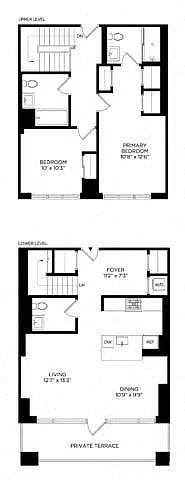 Floor plan 2AY Townhome West