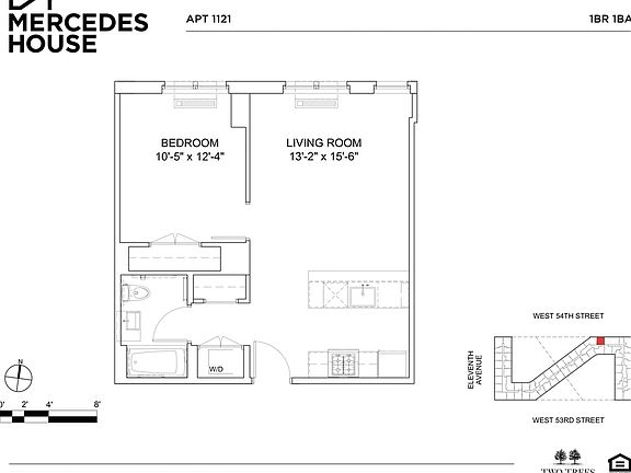 2nd image of 550 W 54th St APT 1121