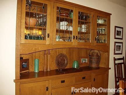 built-in china cabinet