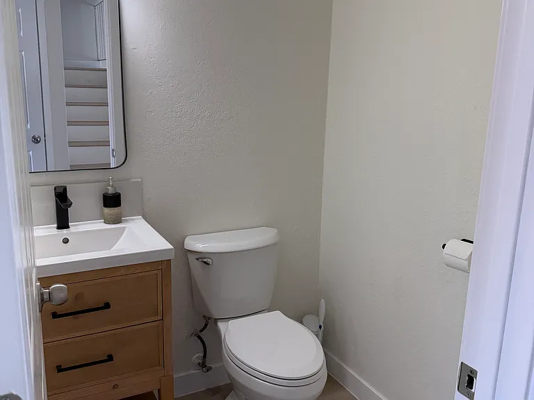 Downstairs half bath