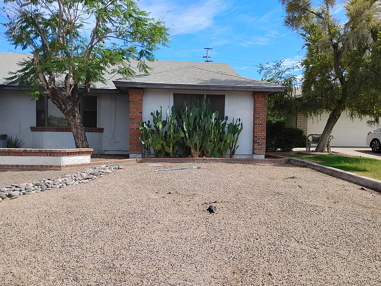 Front view of the house