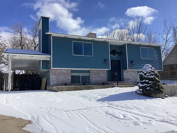 Paved parking and carport