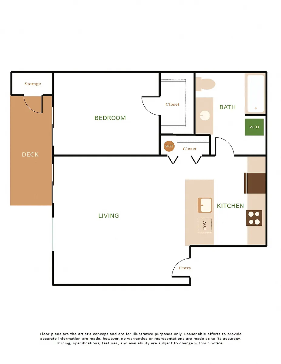 Floor plan 1X1 - C