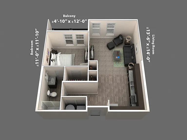 Flat 102 Dimensions Flat 102 Dimensions