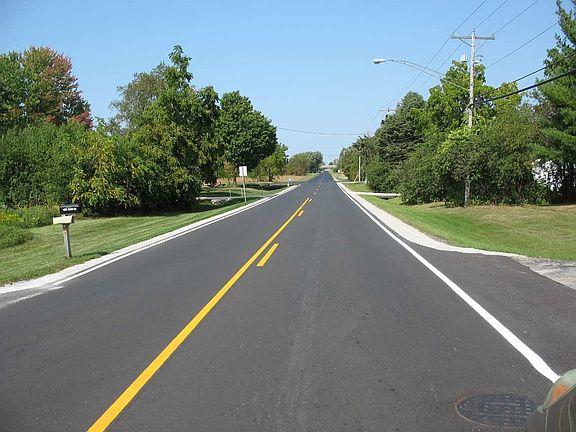 Looking north on Irish Rd.