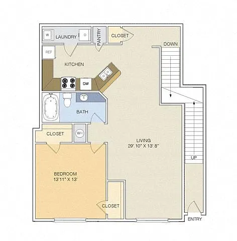 Floor plan A2 Upper