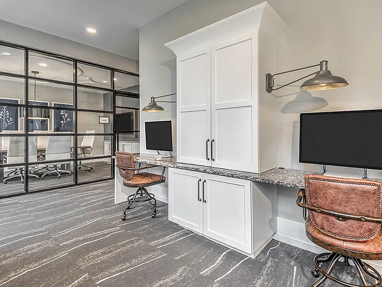 Business suite with conference rooms and co-working space