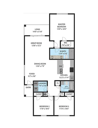 Floor plan Duplex Model