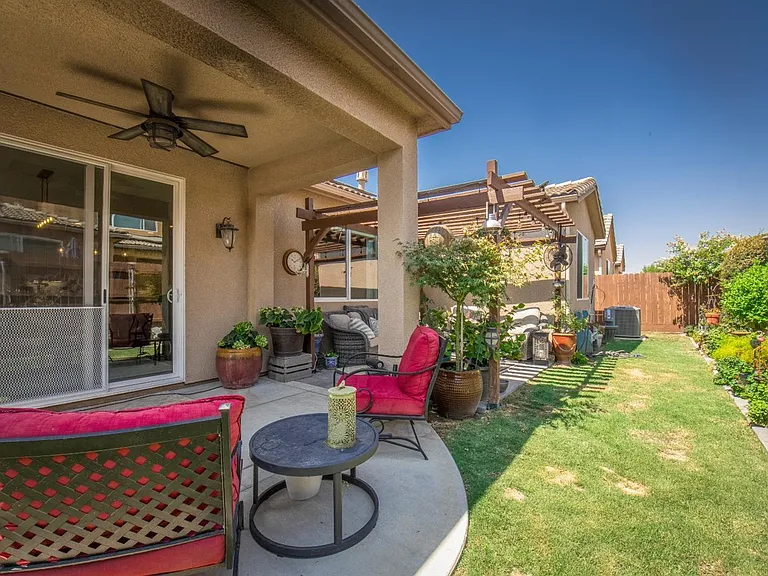 Cover Patio with Landscaped backyard