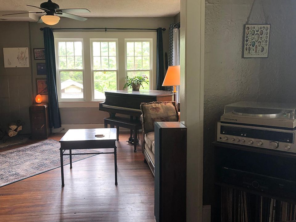 Living Room, 2021, as seen from Dining Room, windows to front of house.