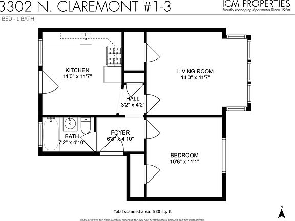 2nd image of 3302 N Claremont Ave #1