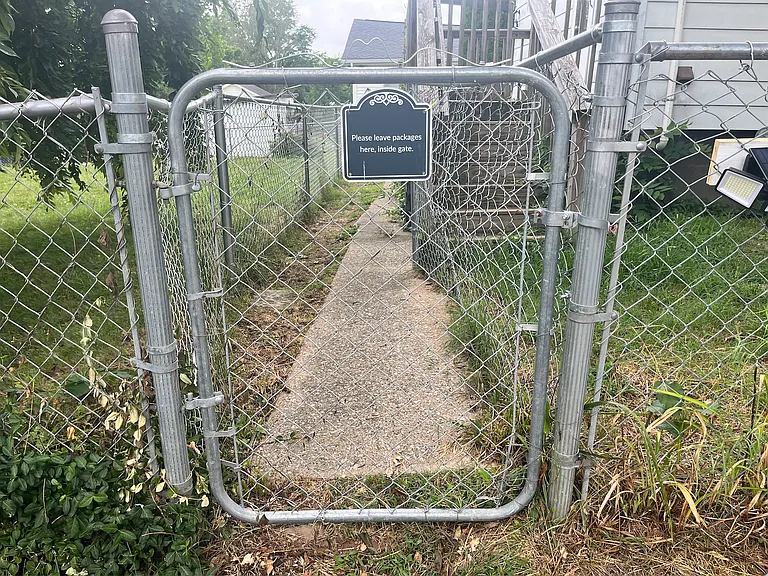 Off street private gated entrance