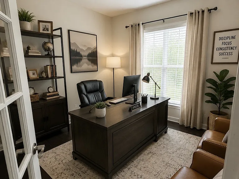 Downstairs Office.